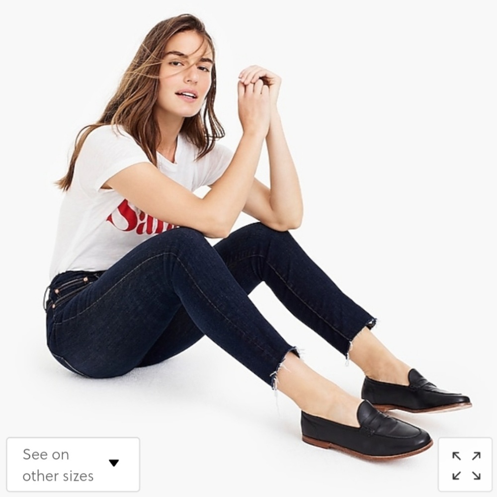 J. Crew Curvy Toothpick Jeans - Worn Wash